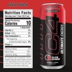 Cellucor C4 Ultimate Sugar-Free Energy Drink, Fruit Punch