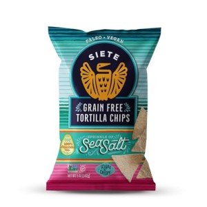 Siete Sea Salt Grain Free Tortilla Chips, 5 oz