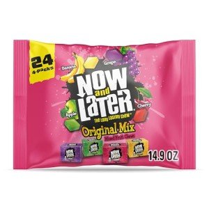 Chewy Fruity Now and Later Candy Mix - 24 Pack