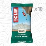 CLIF Bar Oatmeal Raisin Walnut Energy Snack (10 Pack)