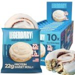 Legendary Protein Cinnamon Roll Snack Bars - 10-Pack
