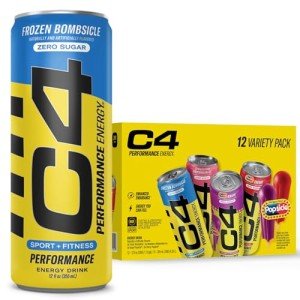 C4 Energy Drink Popsicle Variety Pack - 12 Cans