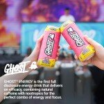 GHOST Energy Drink - Sour Pink Lemonade, 12-Pack