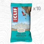 Cool Mint Chocolate Caffeinated Energy Bars - 10 Pack