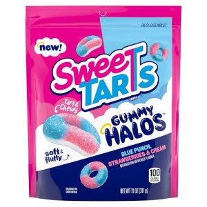 SweeTARTS Halos Candy - Blue Punch & Strawberries