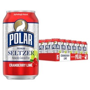 Cranberry Lime Polar Seltzer Water, 18 Pack