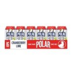 Cranberry Lime Polar Seltzer Water, 18 Pack