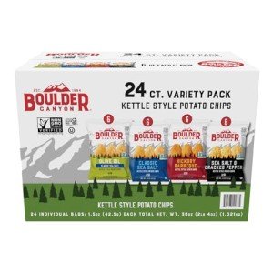 Boulder Canyon Kettle Chips Variety Pack - 24 Bags