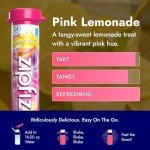 Zipfizz Pink Lemonade Energy Drink Powder, 20 Pack