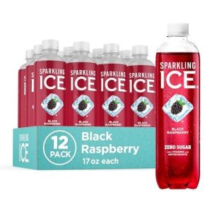 Black Raspberry Sparkling Water - Zero Sugar, 12-Pack