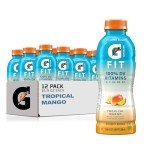 Gatorade Fit Electrolyte Drink, Tropical Mango, 12 Pack