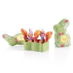 Green Rabbit Tin with 6 Assorted Chocolate Eggs