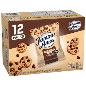 Famous Amos Classic Chocolate Chip Cookies, 12-Pack