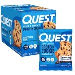 Quest Nutrition Chocolate Chip Protein Cookies - 12 Pack