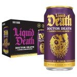 Liquid Death Doctor Death Sparkling Water, 12-Pack