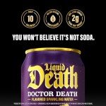 Liquid Death Doctor Death Sparkling Water, 12-Pack