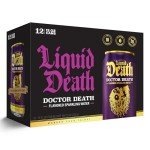 Liquid Death Doctor Death Sparkling Water, 12-Pack