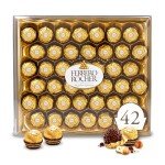 Ferrero Rocher Premium Hazelnut Chocolate Snacks 42 Count