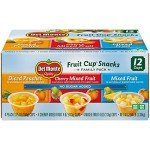 Del Monte No Sugar Added Fruit Cup Snacks, 12-Pack