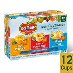 Del Monte No Sugar Added Fruit Cup Snacks, 12-Pack