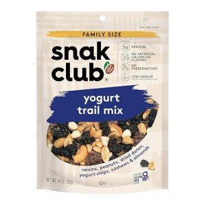 Yogurt Trail Mix with Nuts and Raisins