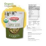 Sunbest Organic Super Seeds - Vegan Snack Boost