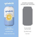 Lemon Sparkling Water, 12 Fl Oz, Pack of 24