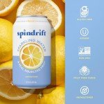Lemon Sparkling Water, 12 Fl Oz, Pack of 24