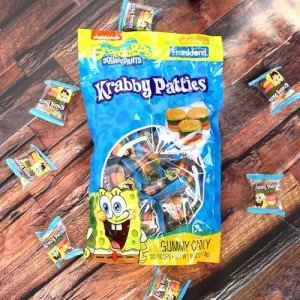 SpongeBob Krabby Patties Gummy Candy, 30 Count