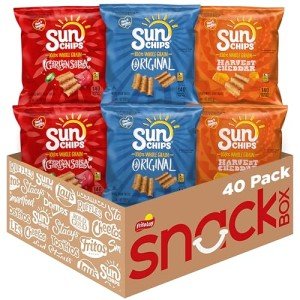 SunChips Multigrain Snack Variety Pack, 40 Count