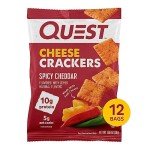 Spicy Cheddar Quest Cheese Crackers - Protein Packed!