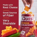 Spicy Cheddar Quest Cheese Crackers - Protein Packed!
