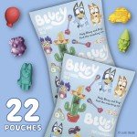 Bluey Fruit Flavored Gamer Snack Pouches, 22 Ct