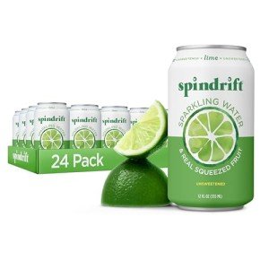 Spindrift Lime Sparkling Water - 24 Pack