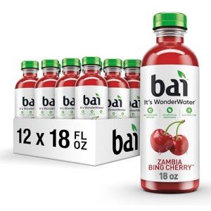 Bai Cherry Antioxidant Water, 12-Pack, 18 Oz