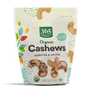 Organic Roasted & Salted Cashews 10 Ounce