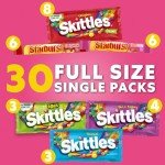 Skittles & Starburst Candy Variety Pack 30 Count