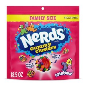 Rainbow NERDS Gummy Clusters - 18.5 oz