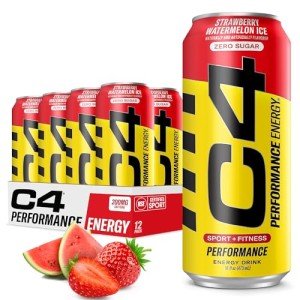 C4 Energy Drink Strawberry Watermelon Ice - 12 Pack