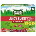 Black Forest Juicy Burst Fruit Snacks, 40 ct
