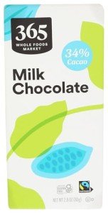 Milk Chocolate Bar by Whole Foods, 2.8 Ounce
