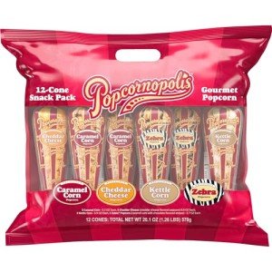 Gourmet Popcorn Cone Variety Pack - 12 Count