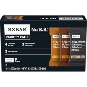 RXBAR Protein Snack Bars Variety Pack (10 Count)