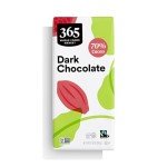 70% Dark Chocolate Bar by Whole Foods