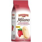 Milano White Chocolate Strawberry Cookies, 7 Oz
