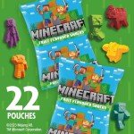 Minecraft Fruit Flavored Gamer Snack Value Pack