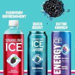 Sparkling Ice Caffeine Variety Pack, 12 Count