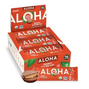 ALOHA Vegan Peanut Butter Cup Protein Bars 12-pack