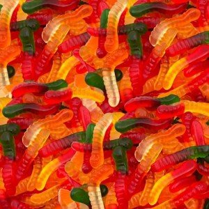 Assorted Fruit Flavored Mini Gummy Worms