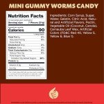 Assorted Fruit Flavored Mini Gummy Worms